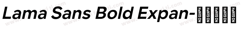 Lama Sans Bold Expan字体转换